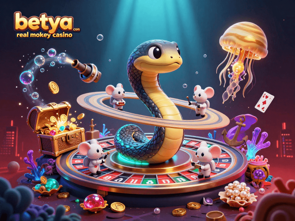 Engage with betya.com real money casino's exciting roulette scenes featuring betting astronauts and vibrant galactic elements.