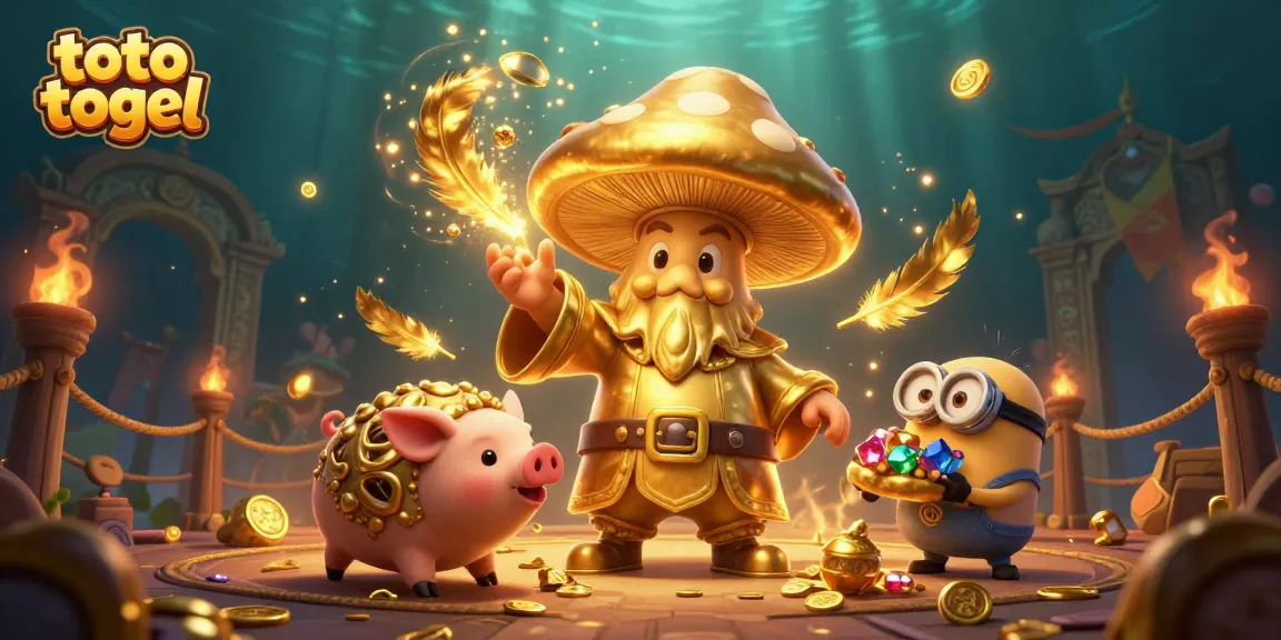 Experience the dynamic excitement of toto togel in this vibrant 3D casino illustration featuring magical characters and rich gaming elements.