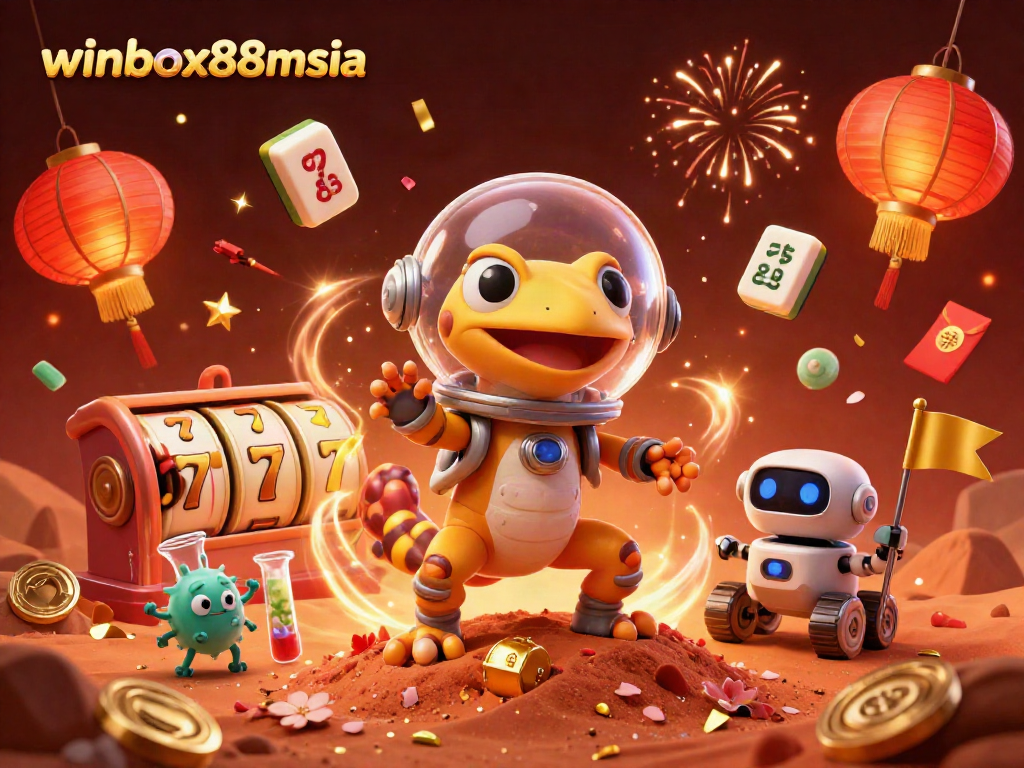 Engage with winbox88msia through an exciting Martian casino adventure featuring vibrant gaming elements.