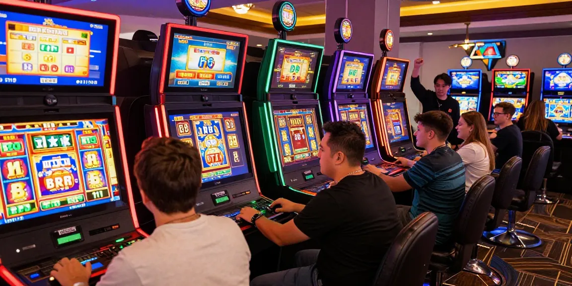nx303 online casino environment showcasing players engaging with slot machines and RTP statistics for an interactive experience.