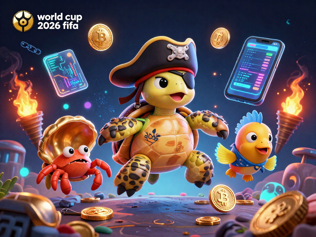 Engage with a vibrant world cup 2026 fifa-themed pirate scene filled with treasure and crypto elements.