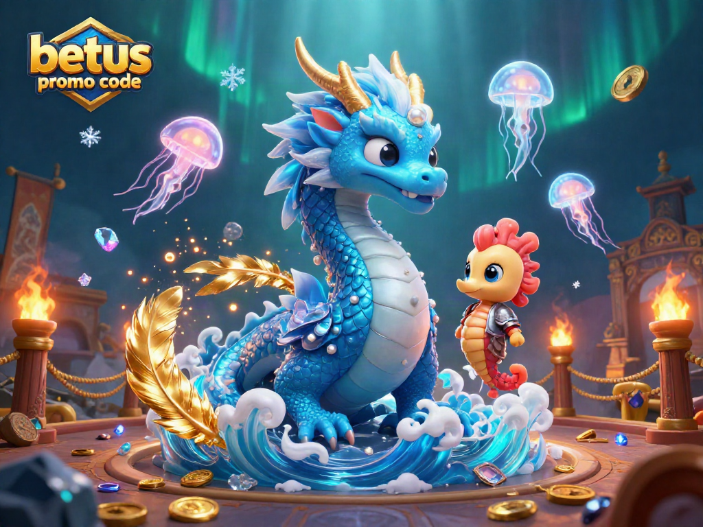Experience the excitement of betting with the betus promo code, surrounded by vibrant underwater visuals and casino elements.