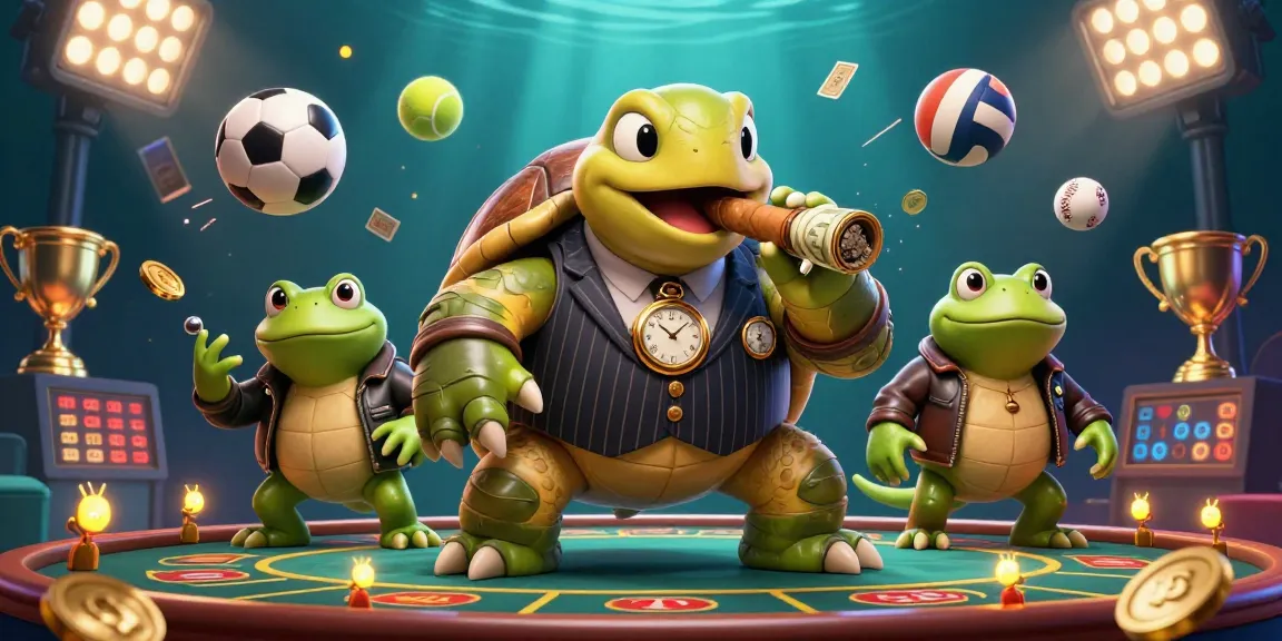 Engage in thrilling bets at 8xbeteu with our vibrant casino-themed 3D illustration.