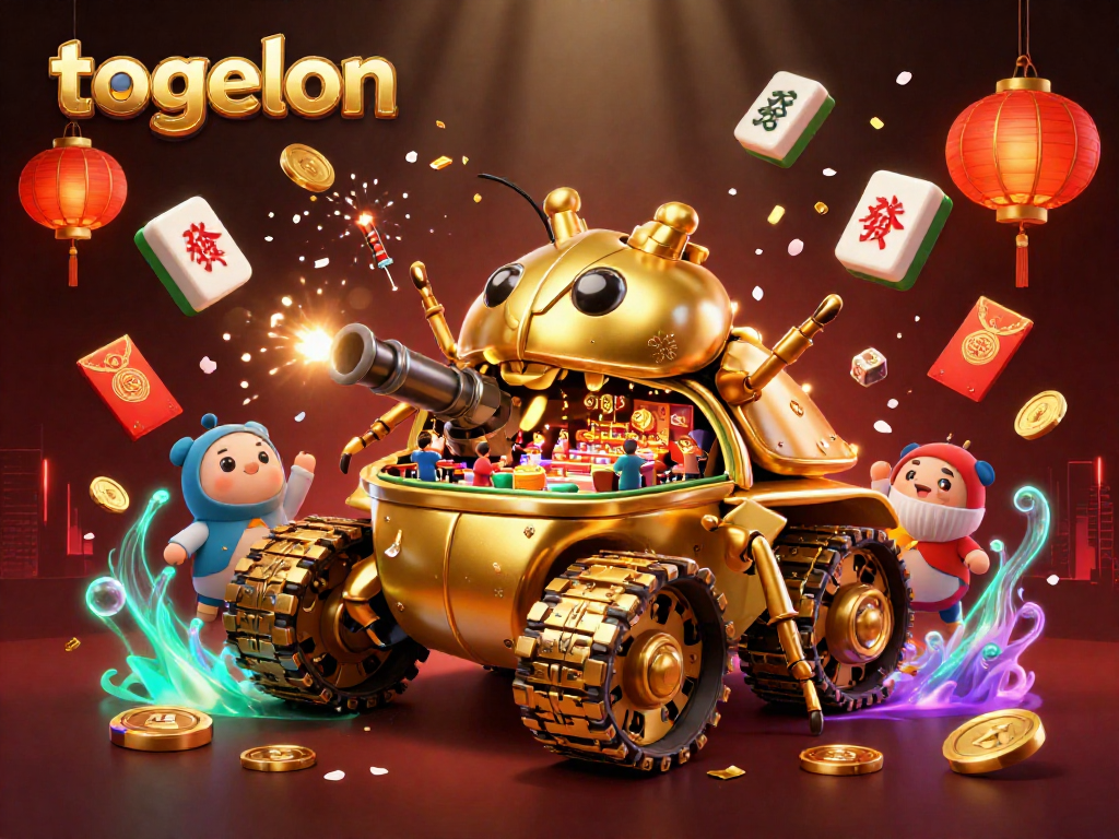 Togelon delivers exhilarating gaming experiences in a dynamic casino-themed illustration.