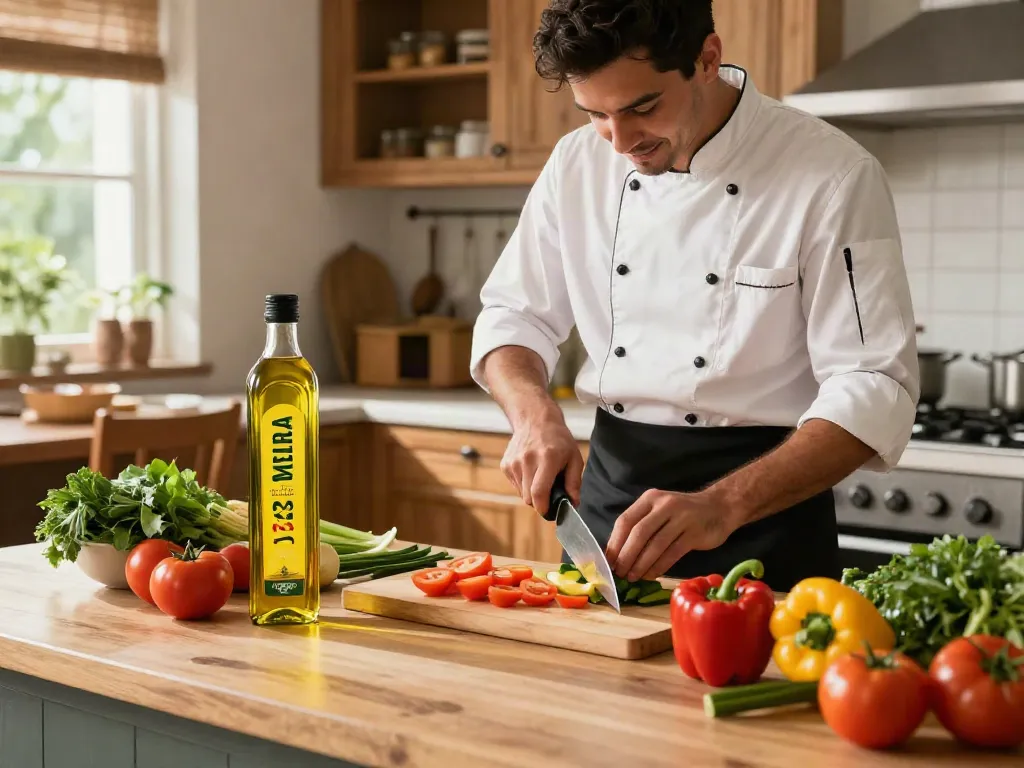 Merdeka123 minyak makan berkualitas premium di dapur sehat dengan bahan segar