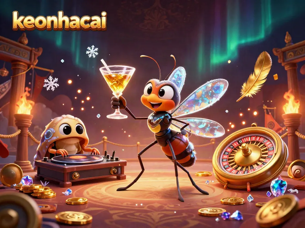 Experience keonhacai excitement with vibrant casino characters and dynamic gaming elements.