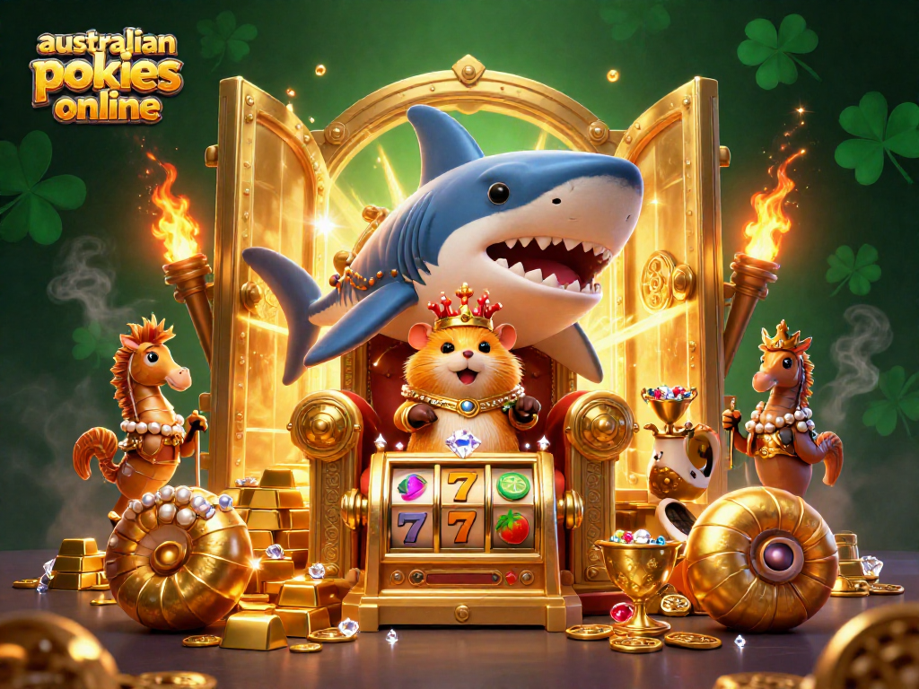 Play thrilling australian pokies online with fierce hamster king and treasures overflowing.