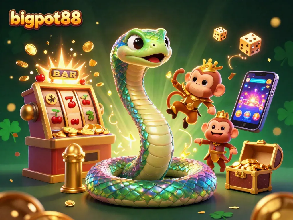 Menangkan jackpot besar di bigpot88 dengan simbol keberuntungan dan mesin slot.