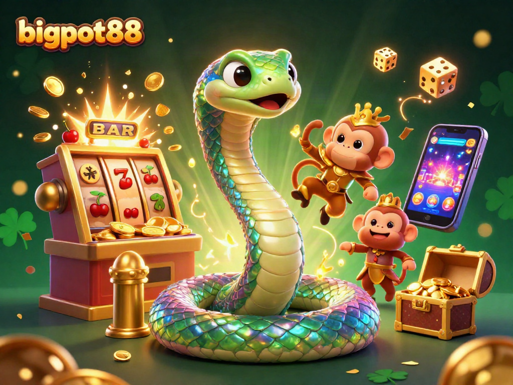 Menangkan jackpot besar di bigpot88 dengan simbol keberuntungan dan mesin slot.