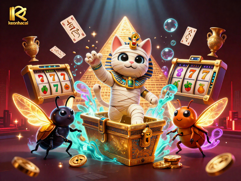 Discover the excitement of keonhacai with ancient Egyptian themes and vibrant casino elements.