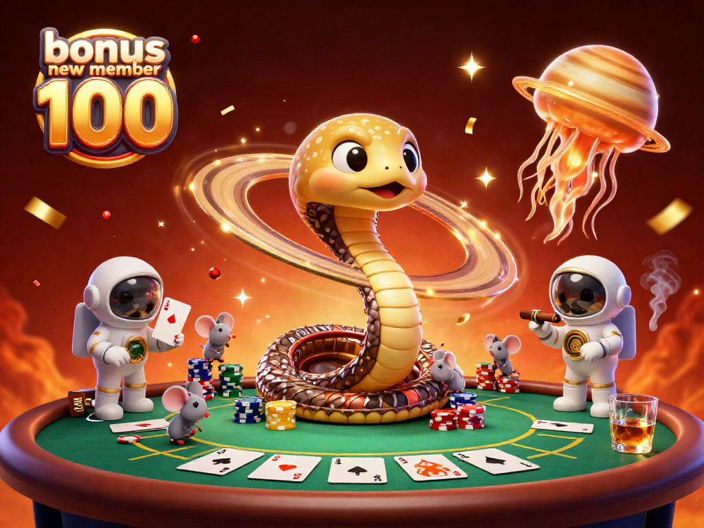 Experience engaging gameplay with the bonus new member 100 while tiny astronaut mice place bets on Saturn's rings.